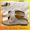 Zapatos Elegantes Franceses para la Noche, Medias Zapatillas con Punta Reforzada, Sandalias de Mujer para Usar en Exteriores con Faldas, Zapatos sin Cordones, Nuevo Estilo Verano 2025