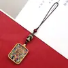 Pingente para Celular Thangka Pequeno Estilo Xizang Wuye Huang Caishen Zakhilam Dzi Pingente para Celular Cordão Corrente para Celular