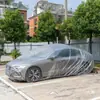 Bolsa Impermeable para Coche Transparente Todas las Estaciones Engrosada para SUV Completamente Sellada a Prueba de Lluvia Cubierta Completa Protección para Coche