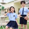 Uniforme Escolar Infantil para Alunos do Ensino Fundamental Conjunto Esportivo de Verão Duas Peças para Meninos e Meninas Roupas da Turma do Primeiro Ano Roupas de Jardim de Infância