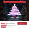 Decoraciones Navideñas Amazon Árbol de Navidad Morado Pegatinas Estáticas para Ventana Arreglo de Escena Pegatinas para Puerta de Cristal Ventanas