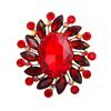 Nuevo Broche de Flor de Cristal Retro para Mujer, de Alta Gama, Moderno y Versátil, Aleación Incrustada con Diamantes, Corsage de Alta Gama, Accesorios para Ropa