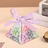 Caja Creativa de Dulces para Boda, Caja de Empaque de Regalo de Boda de Alta Gama Estilo Ins, Caja Triangular de Dulces