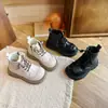 Botas Martin Lisas para Niños Mayores, Nuevo Diseño Estilo Vintage Otoño/Invierno 2026 con Cremallera Lateral, Botines para Niñas