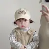 Gorro de Bebé Estilo Primavera y Otoño Gorra de Béisbol Estilo Coreano Moda Bordado Simple de Letras Gorra con Visera Unisex Sombrero de Sol para Niños Moderno