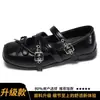 Zapatos planos retro estilo francés con diseño que aumenta la altura, nueva colección primavera/otoño 2026, con un lazo y adecuados para combinar con vestidos, bailarinas y zapatos de cuero antideslizantes