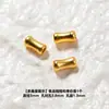 Prata S925 Banhada a Ouro Contas Cilíndricas de Bambu Cintura Fina Tambor Pequeno Contas de Furo Grande Acessórios para Joias DIY Acessórios para Pulseiras de Contas Soltas