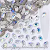Decorações para Unhas 4*6mm Formato de Ovo de Pombo Oval de Fundo Plano Irregular, Acessórios de Unhas Tendência Super Brilhantes Atacado