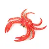 Figura Realista de Cangrejo Rey Miniatura Modelo de Vida Marina Juguete de Cangrejo de PVC para Niños Figura Educativa de Criatura Marina Decoración de Animal Marino para Niños y