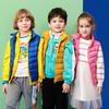 Chaleco de plumón para niños, forro interior para niños mayores, niños y niñas, chaqueta sin mangas para otoño e invierno, cuello alto, conjunto a juego para padres e hijos