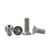 Tornillo de cabeza avellanada cruzada de acero inoxidable 304, M1-M3, tornillo de máquina KM, directo de fábrica