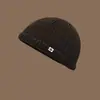 Gorro para hombres a la moda, gorro de hip-hop para propietario, gorro elegante de streetwear, gorro de lana de retazos para hombre, gorro de punto versátil