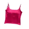 Camisola sin espalda en forma de U para mujer con almohadillas de látex en el pecho, tirantes finos integrados, prenda exterior de verano adelgazante, top bonito en la espalda