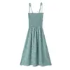 Ropa de mujer europea y americana al por mayor verano 2024 nuevo vestido floral retro francés con cintura elástica fruncida para mujer
