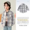 Coolwa Mi 2025 Camisa de Cuadros de Manga Larga para Niños Chaqueta Estilo Coreano Primavera y Otoño para Bebé Niño Camisa de Niño Top para Bebé