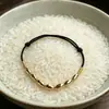 Pulsera de Hilo Rojo para Mujer, Hecha a Mano con Cuentas Doradas, Siete Cuentas de Arroz, para la Buena Suerte y la Seguridad, Regalo para el Año de Nacimiento