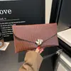 2026 Versão Coreana Estilo Comuter Novo Texturizado Casual Simples Estiloso Grande Capacidade Clutch Envelope Bolsa Feminina
