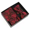 Set de Regalo de Corbata para Hombre, Pajarita de Moda de Alta Gama, Jacquard de Seda de Poliéster Bordado, Logotipo Personalizado, Corbata para Hombre al por Mayor
