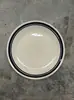 Cuenco de Barro Antiguo, Cuenco Retro con Borde Azul de Doble Línea, Vajilla de Cerámica, Cuenco Pequeño de Gres, Cuenco para Arroz, Cuenco Comercial para Vino, Cuenco para Fondue, Cuenco para Verduras