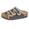 Sandálias e Chinelos Gu Yun de Solado Grosso Sapatos Femininos Franceses Roupa Externa Primavera Feios Fofos 2025 Sapatos Birkenneth Chinelos de Praia Solado Plataforma