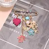 Broche de Estrella de Mar Coral Pintada Corazón Estilo Océano Exagerado Pantalones Cintura Pin Multi-elemento Estilo Dulce Divertido Océano