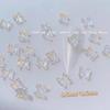 Resina tridimensional pequena borboleta decoração de unhas rede vermelha explosões aurora borboleta decoração de unhas acessórios atacado
