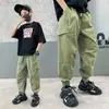 Z749 Verano 2024 Nuevo Estilo Personalidad Estilo Extranjero Letra Ligero Transpirable Niños Niños Medianos y Grandes Pantalones Casuales