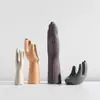 Enfeites Cerâmicos em Forma de Mão Decoração Nórdica de Luxo Leve Presente Casa Decoração Suave Sala de Estar Escritório Estudo Modelo de Mesa Quarto