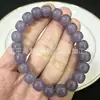 Alternativa Acessível ao Jade Hetian: Pulseira Aquamarina Violeta Clara de Corte Reto, Jade Quartizito, Pulseira de Contas de Abacus Cor de Açúcar Rosa Lótus