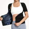 Amazon Conjunto Deportivo de Sudoración para Yoga y Fitness para Mujer Ropa Deportiva Transfronteriza Moldeadora de Cuerpo Corsé Sauna de Manga Larga para Ceñir la Cintura