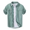 1607 verano nuevo Joker retro workwear multi-bolsillo camisa de manga corta para hombre camisa funcional cortavientos una generación de pelo