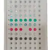 Nuevos Pendientes de Tachuela DIY de Zirconia Brillante con Forma de Medusa de Agua de Colores, Tendencia en Xiaohongshu