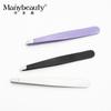 Pinza para cejas de acero inoxidable puntiaguda oblicua Pinzas planas para depilar el vello Pinza para recoger el vello Pinzas para recortar cejas Herramienta Pinzas