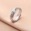 Anillo retro de carpa koi y loto para hombres y mujeres, anillo de personalidad simple, estilo étnico, ins Mori, todo a juego, dedo índice ajustable