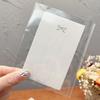 Horquilla Tarjeta de Papel Accesorios para el Cabello Accesorios de Embalaje Bolsa de Cartón Tarjeta de Cartón Blanco Simple Estilo Coreano Moda Tarjeta Colgante 100 Piezas