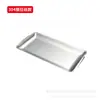 Plato Hondo 304 Bandeja Coreana de Acero Inoxidable Plato Cuadrado Plato Plano Plato Rectangular Plato para Barbacoa Comercial Dorado