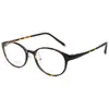 Montura Ovalada Retro Carey para Gafas 1218LS Montura de Gafas para Miopía Estudiantil para Mujeres Plástico Ultra Ligero Acero Danyang Gafas Mayoreo