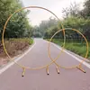 Nuevo Arco Circular de Hierro Forjado para Bodas Marco de Arco Circular de un Tubo Puerta de Flores Redonda Decoración de Fondo Accesorios de Arco Geométrico de un Solo Poste