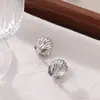 Pendientes de Concha Estilo Influencer de Moda, Personalidad Minimalista, Modernos y Versátiles, Elegantes y de Alta Gama, Accesorios de Anillo Abierto