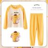 Pijamas de primavera y otoño para niñas Traje de manga larga para niños Ropa de casa linda para niñas medianas y grandes Ropa exterior para padres e hijos
