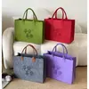 Bolsa Tote de Feltro, Espessada, Impressão de Logo Personalizado, Luxo Leve, Reunião de Negócios, Publicidade, Brinde Promocional