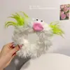 A mesma faixa de cabelo de pelúcia da Liu Yan é engraçada e de cabelo comprido, faixa de cabelo de boca grande. Minha filha lava o rosto e faz máscara no cabelo.