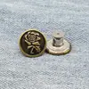 Atacado em Estoque do Fabricante Fivela de Metal Redonda em Formato de I Giratória Plana 17mm para Jeans, Fivela de Metal para Alça de Jeans, Fivela de Pino