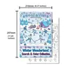 10 hojas/paquete de pósters para colorear, nuevos de importación transfronteriza con temática invernal, divertidos de buscar y rellenar, creativos, educativos, garabatos dibujados a mano