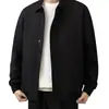 Chaqueta Harrington transfronteriza para hombre con estilo retro de ropa de trabajo, corte corto casual, holgada y moderna para ir al trabajo.
