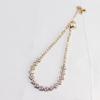 Pulsera Colorida de Zirconia Microincrustada Popular de Xiaohongshu para Mujer, Pulsera Rosa de Nicho Francés, Joyería de Alta Gama, Ajustable