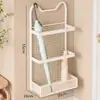 Suporte de Guarda-chuva, Rack de Armazenamento de Guarda-chuvas, Rack de Entrada de Casa, Porta-Guarda-chuvas, Rack de Entrada com Drenagem de Água, Rack de Armazenamento Montado na Parede
