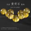 Fluorita Amarilla Natural Genuina Cuentas Sueltas Cuentas Individuales Hilo de Cuentas Materiales Hechos a Mano para DIY Cuentas para Pulsera Collar Citrino Amarillo Cuentas Redondas
