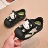 Cabeza de concha dibujos animados infantiles zapatos infantiles zapatos de skate gato nuevo estilo zapatos deportivos para niñas otoño KT suela blanda antideslizante temporada lazo