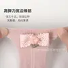 Meias Novas de Primavera e Verão Respiráveis de Malha para Bebê Menina Estilo Princesa Lolita com Laço de Xadrez de Malha